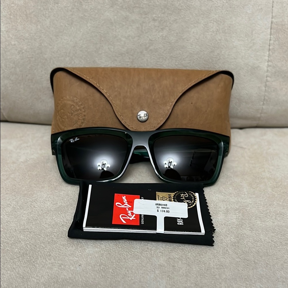 Ray-Ban Green and Black Sunglasses